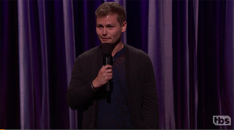 Drew Lynch made his late night stand-up debut on "Conan"