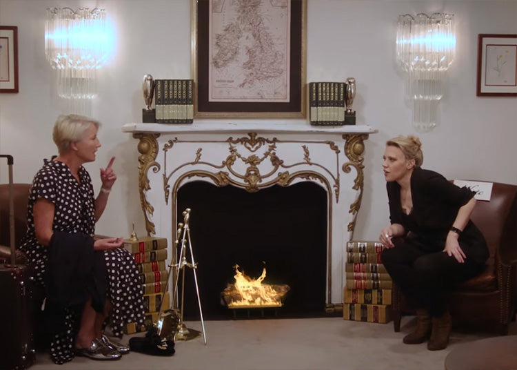 Kate McKinnon recruits The Jonas Brothers to entertain Emma Thompson on this weekend's "Saturday Night Live" promos