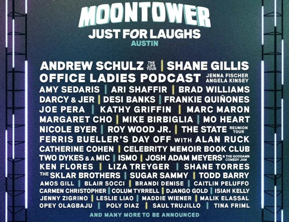2024 MoonTower First Round Lineup. Courtesy of Just For Laughs Austin.