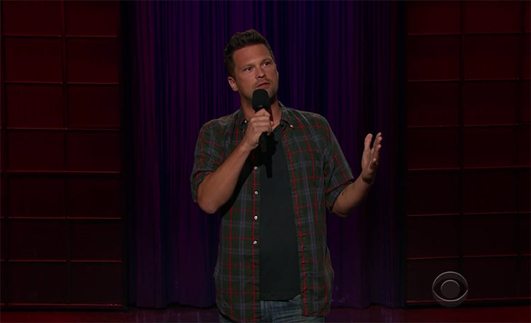 Julian McCullough performs a set on "Late Late Show" that feature a few Russian tales