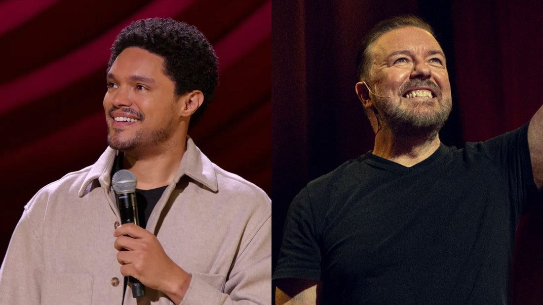 Trevor Noah: Where Was I & Ricky Gervais: Armageddon on Netflix.