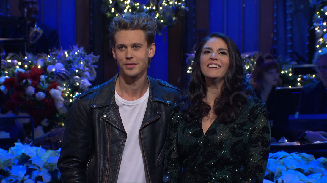 “Saturday Night Live” sends off Cecily Strong with a “Blue Christmas” duet with Austin Butler