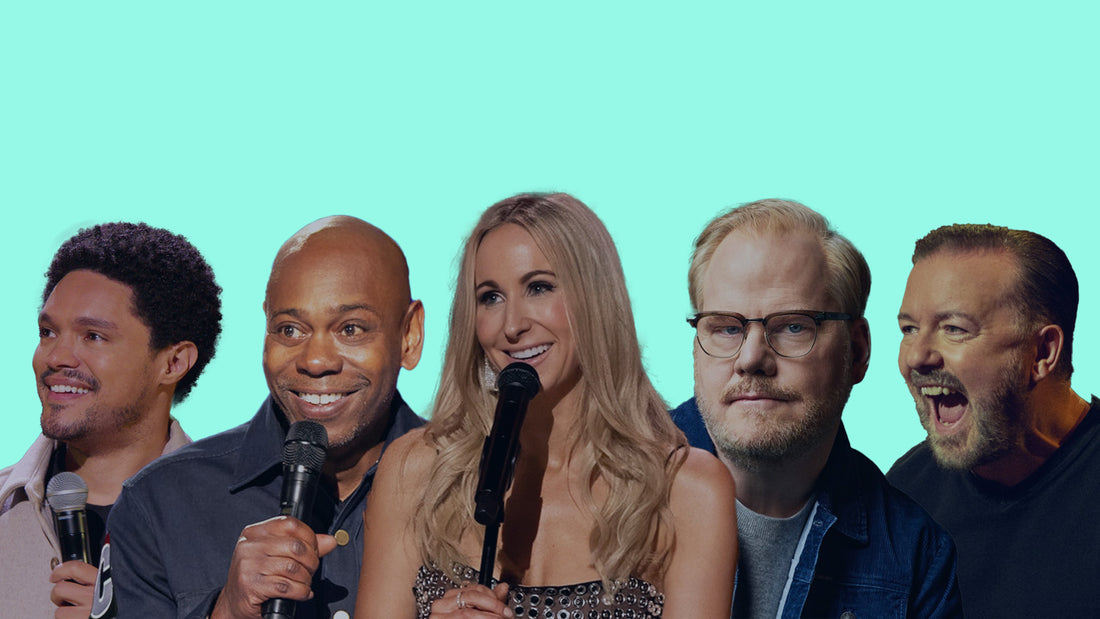 Trevor Noah, Dave Chappelle, Nikki Glaser, Jim Gaffigan & Ricky Gervais.