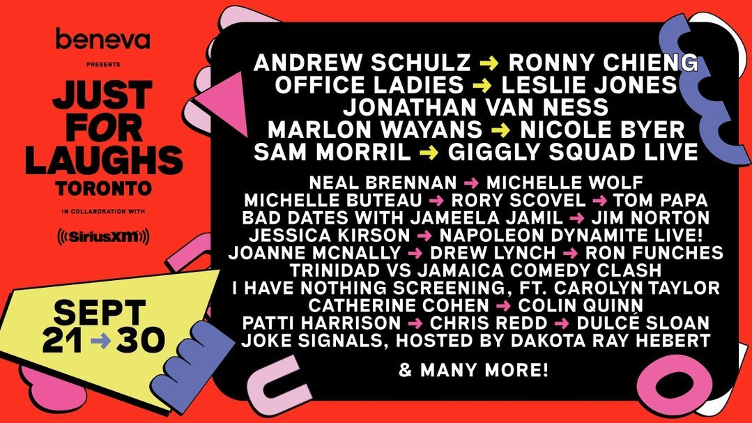 Just For Laughs Toronto Announces First Part of 2023 Lineup