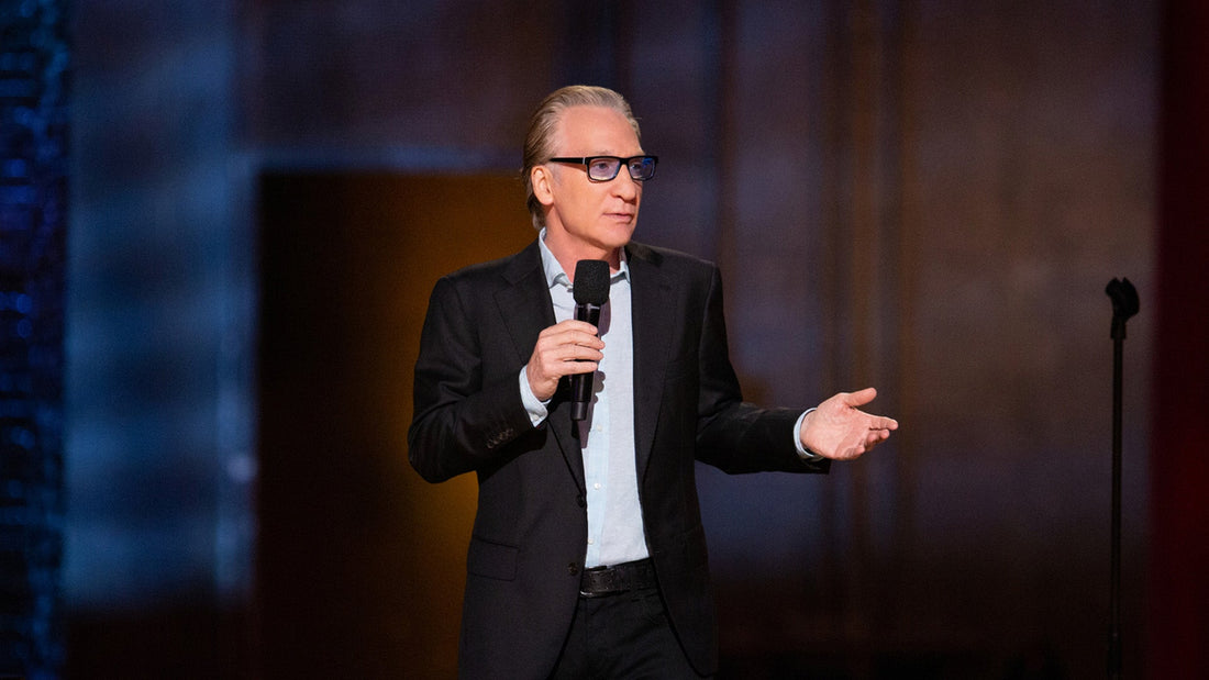 Bill Maher performing stand-up on HBO.