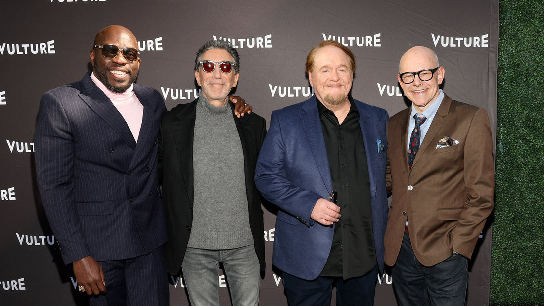 L-R: Omar J. Dorsey, Chuck Lorre, Nick Bakay, & Rob Corddry from "Bookie" season two.