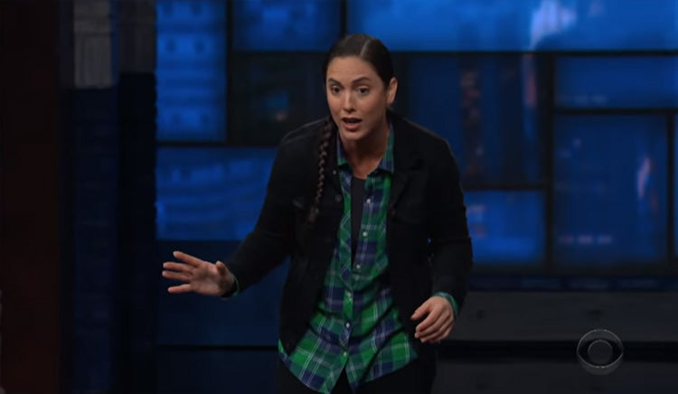 Caitlin Peluffo made her late night debut on "The Late Show w/Stephen Colbert"