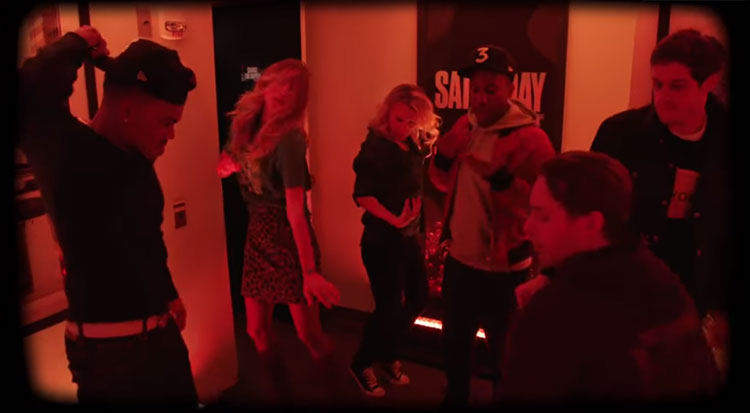 Chance The Rapper dances it out to get loose before hosting "Saturday Night Live"