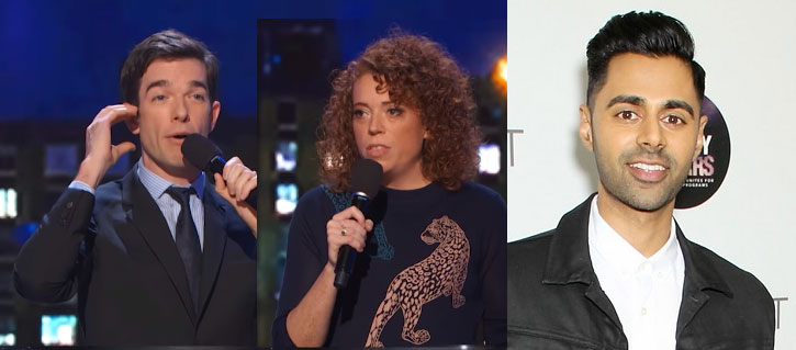 John Mulaney, Michelle Wolf, and Hasan Minhaj perform stand-up at "Night Of Too Many Stars"