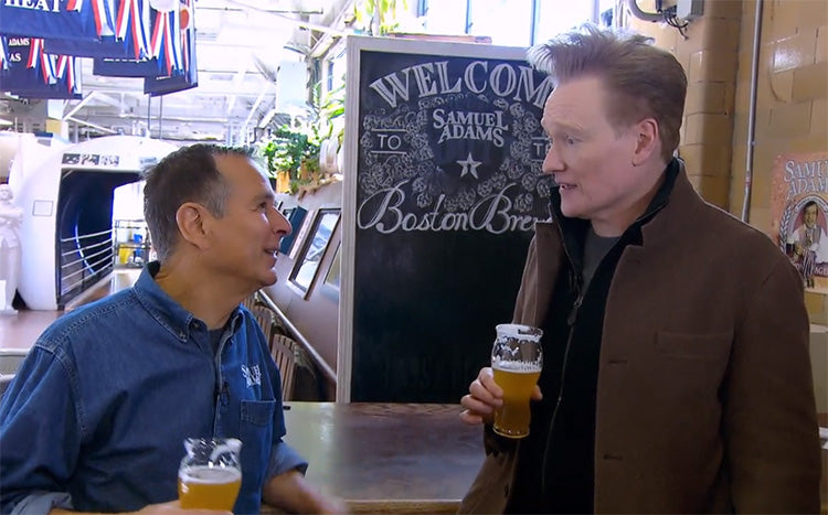 Conan O'Brien visits the Samuel Adams Brewery