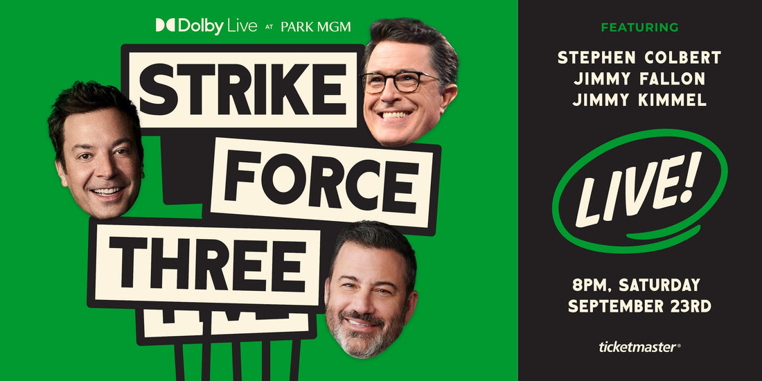 Strike Force Three. Jimmy Fallon, Jimmy Kimmel & Stephen Colbert.
