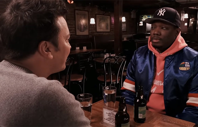 Michael Che and Jimmy Fallon hang at the Comedy Cellar and talk about their careers on "The Tonight Show"