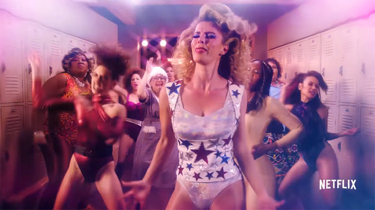 "GLOW" makes announcement that season 2 is happening on Netflix via an 80s music video