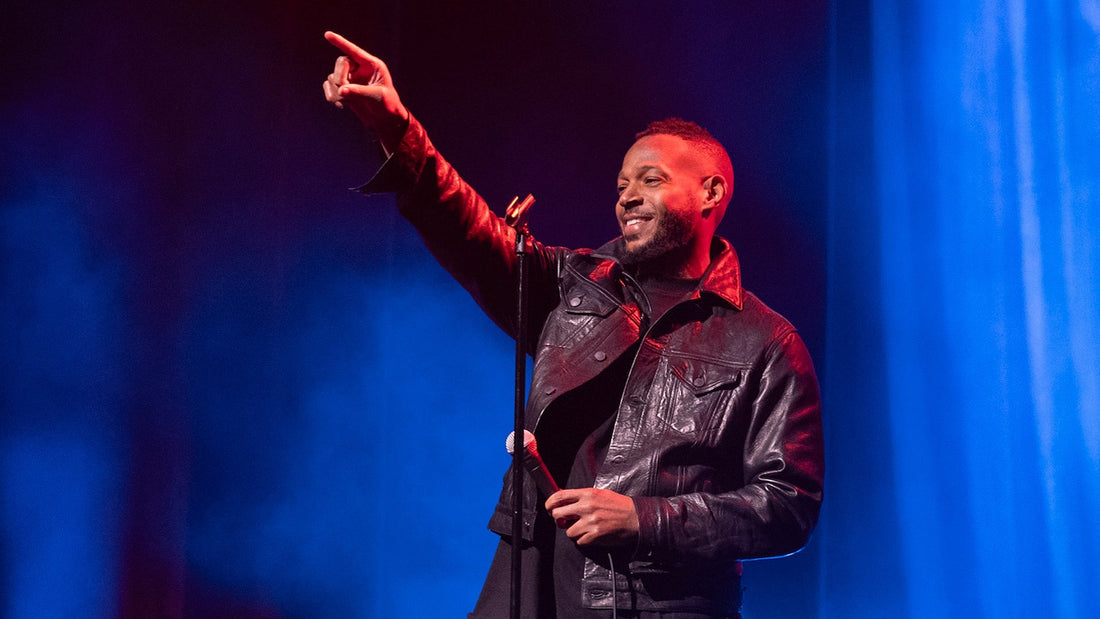 Marlon Wayans performing his new Prime Video comedy special "Good Grief."