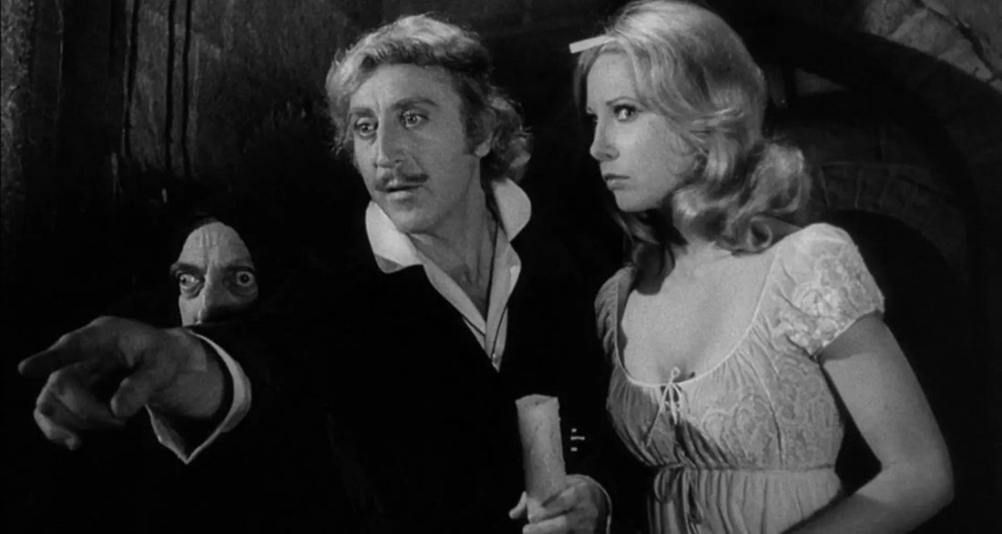 Gene Wilder & Teri Garr in Youn Frankenstein.