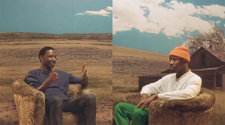 Jerrod Carmichael interviews Tyler The Creator about his album, "Flower Boy"