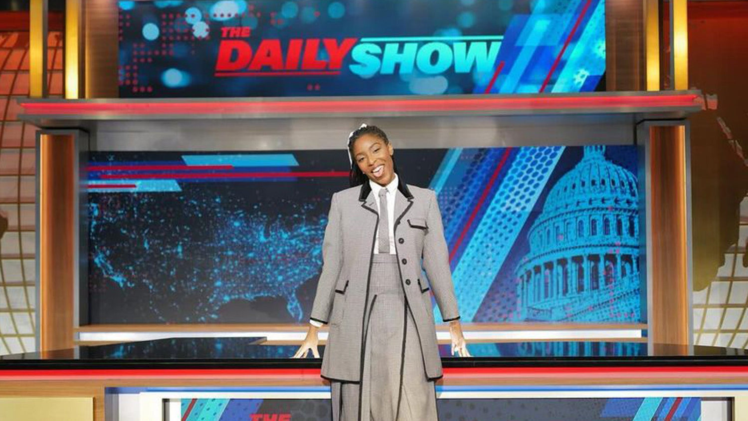 Jessica Williams Crashes Jon Stewart's 'Daily Show' Monologue 800