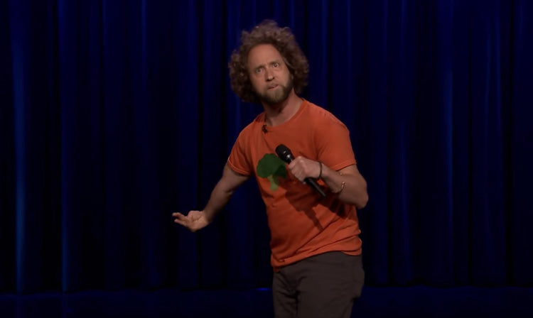 Josh Blue visits "The Tonight Show" to talk about a he and a homeless man mutually tried to help each other