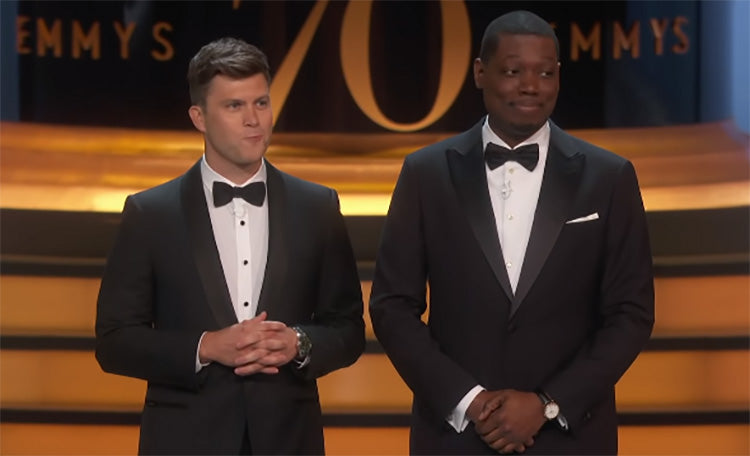 Watch Colin Jost and Michael Che's Emmy monologue