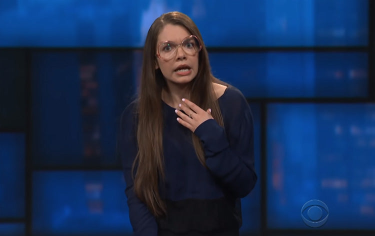 Katie Hannigan made her late night debut on "Late Show w/Stephen Colbert"