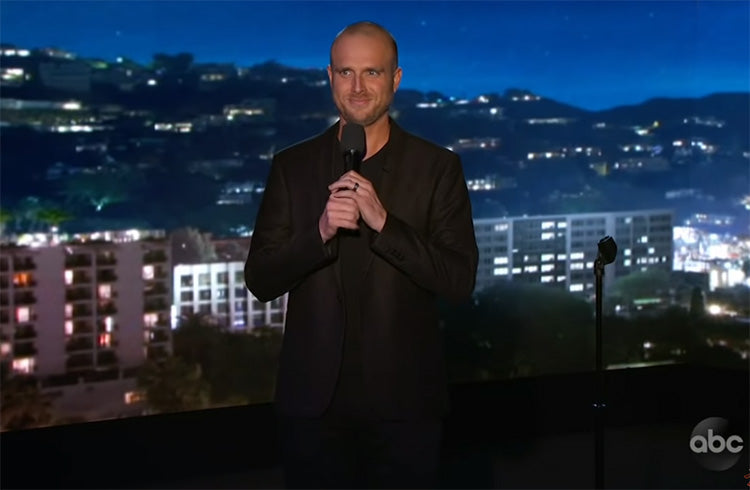 Kellen Erskine was on "Jimmy Kimmel Live" and outsourced some of his jokes to Siri