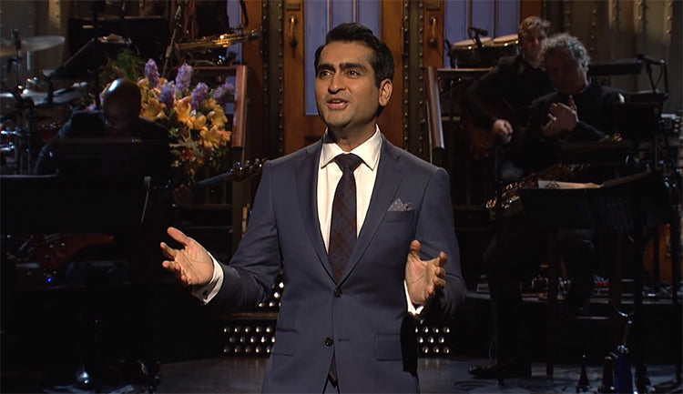 Kumail Nanjiani believes if you're going to be racist, be an informed one in "Saturday Night Live" monologue