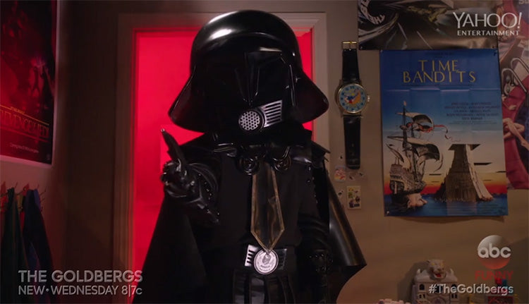 Watch Rick Moranis reprise Dark Helmet from "Spaceballs" in an episode of "The Goldbergs"