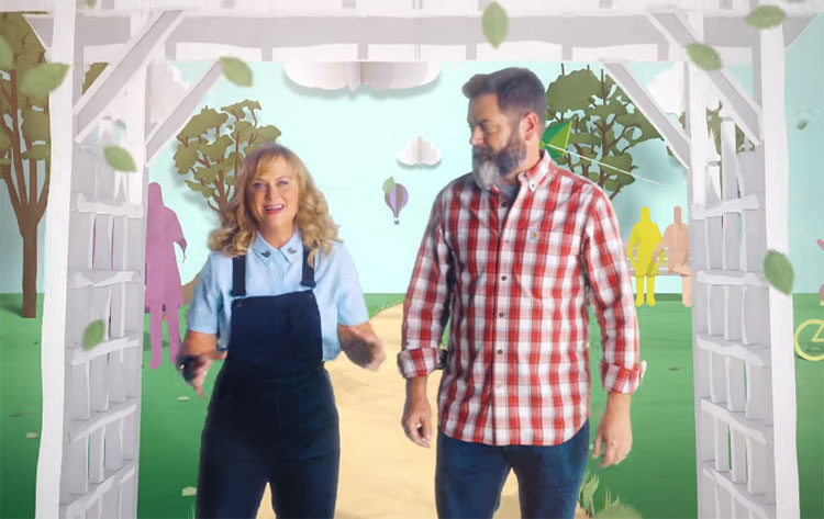 Amy Poehler and Nick Offerman are "Making It"