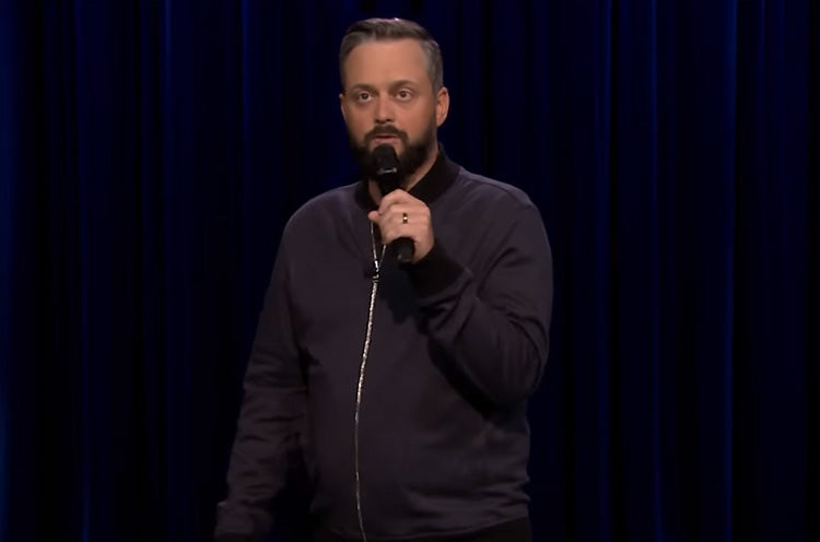 Nate Bargatze visited "The Tonight Show" to discuss how his wife talks