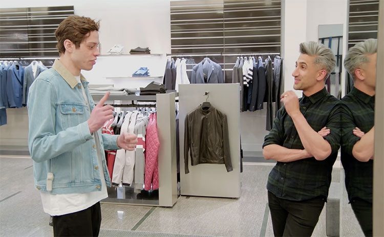 SNL's Pete Davidson went clothes shopping with Tan France from "Queer Eye"