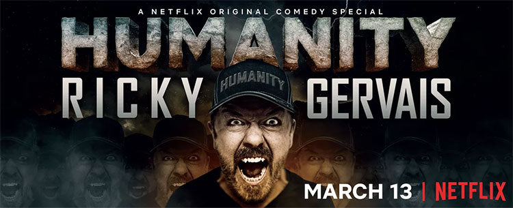 Watch the trailer for Ricky Gervais' new Netflix special, "Humanity"