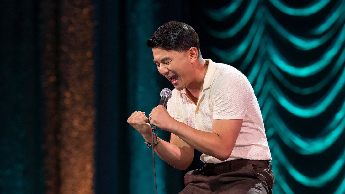 Ronny Chieng performing his new special "Love To Hate It" on Netflix.