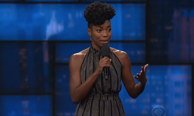 Sasheer Zamata made her late night TV debut on "Late Show w/Stephen Colbert"