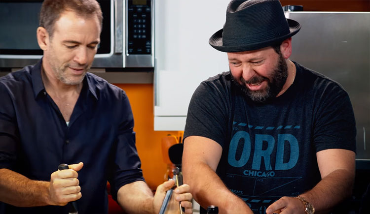 Bert Kreischer makes Cioppino with Brendan Schaub and Bryan Callen on "Something's Burning"