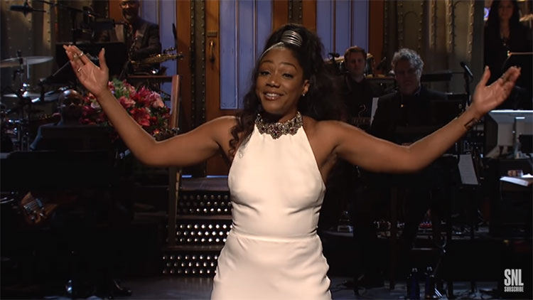 Watch Tiffany Haddish's "Saturday Night Live" monologue