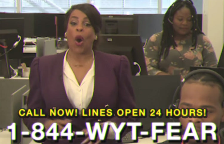 Niecy Nash is here with a new hotline, "1-844-WYT-FEAR"