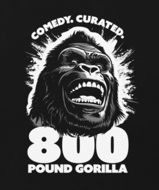 Gorilla Head Tee: Black